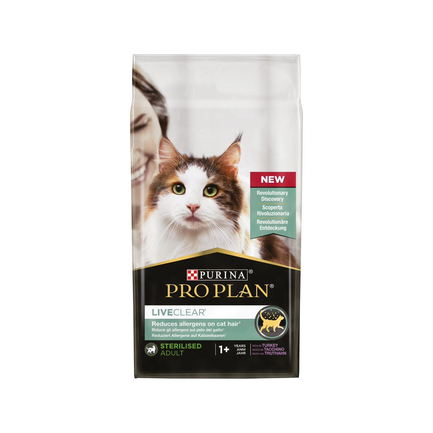 Purina Pro Plan LiveClear Sterilised Cat Food Adult 1+ Years - Turkey - Image 2