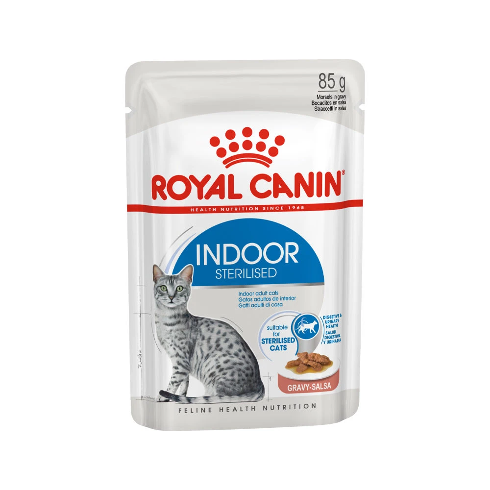 Royal Canin Sterilised Indoor In Gravy - Cat Food